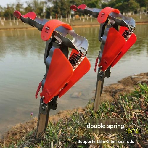 Automatic Fishing Rod  Fishing Rod Holder  Bank Stick Rod Holder with Spring Hook Setter