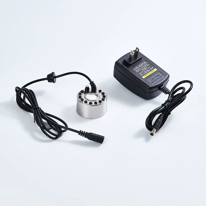 Multi-Function Rockery Fog Maker with Color LED Lights - Waterproof Ultrasonic Mister for Ponds, Fish Tanks, and Fountains