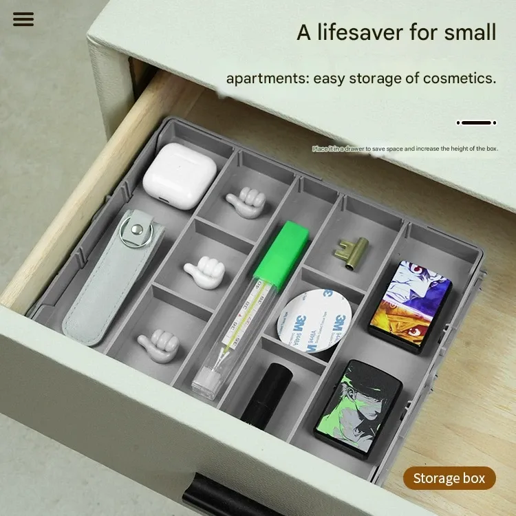 Removable Multi-Use Drawer Tray - Organizer for Jewelry, Cosmetics, Utensils & More