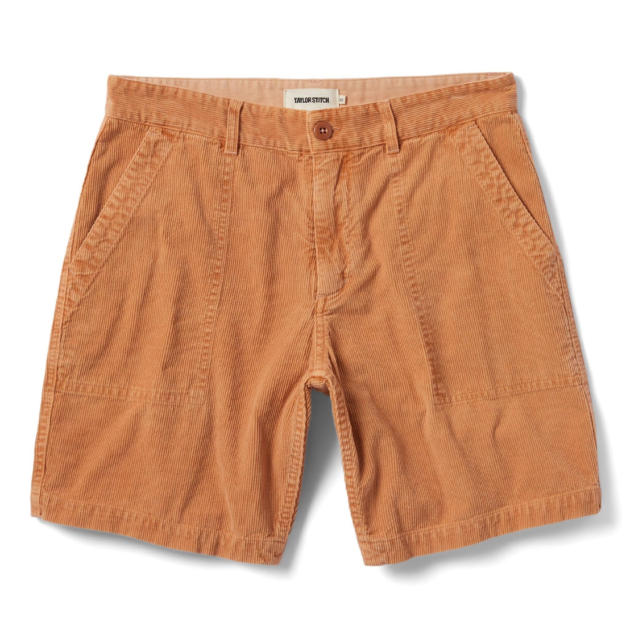 Aeocv Trail Short in Apricot Micro Cord