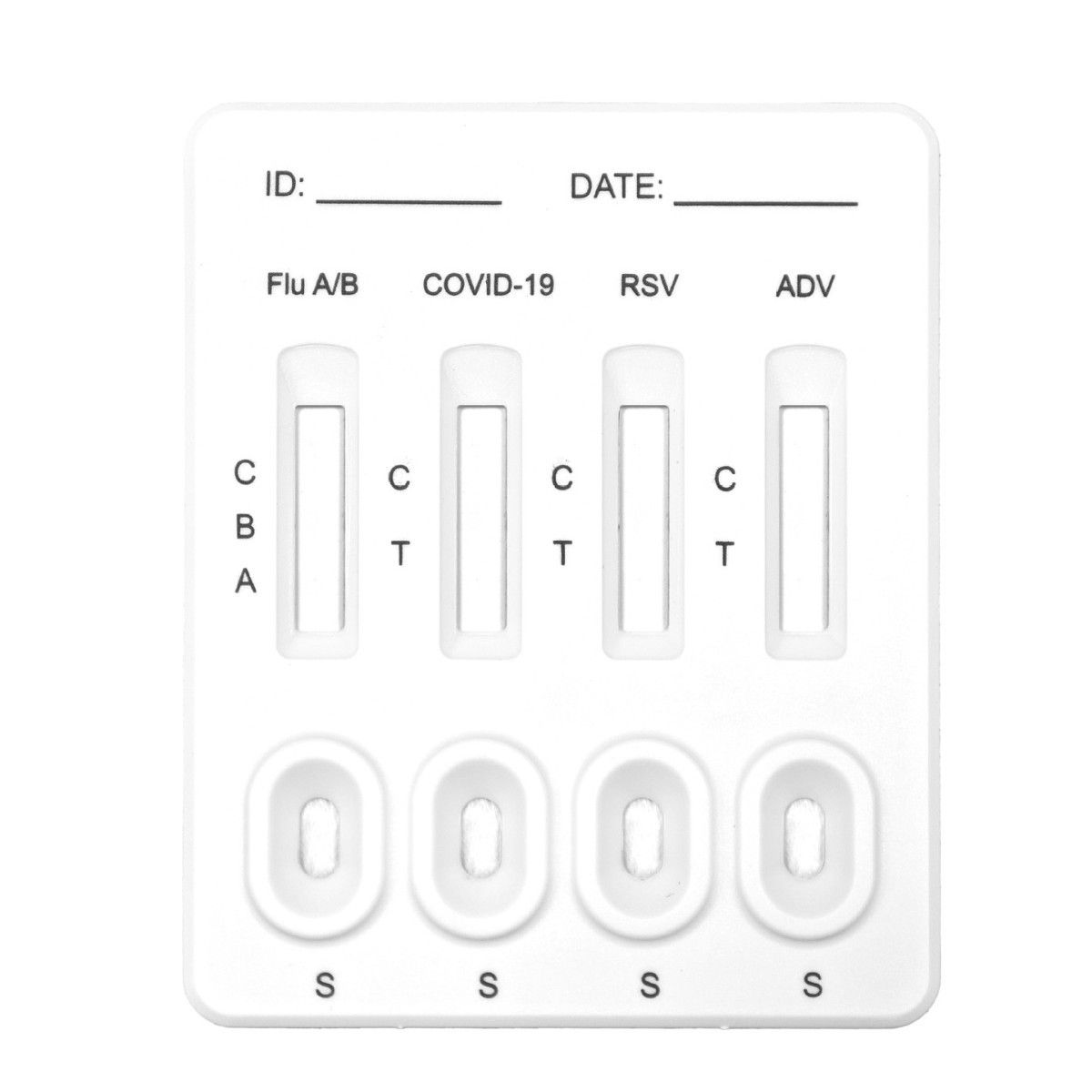 Combo Rapid Test Panel Kit for Respiratory Pathogens Includes COV MP Pneumoniae Detection Manual Power Plastic Saliva Analyzer