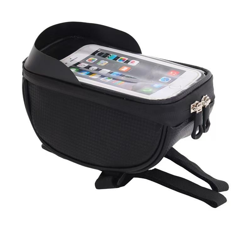 Bicycle Phone Front Frame Bag Waterproof Tube Bag Cycling Pouch Bike Accessories
