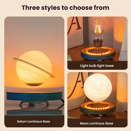 Magnetic Levitation Moonlight Ball Saturn Night Light Bedroom Atmosphere Light Desktop Ornaments Creative Gifts