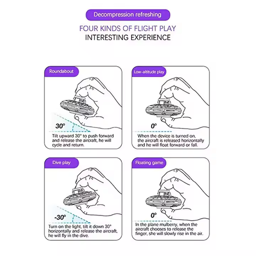 Induction Toy Fingertips Upgrade Flying Gyro UFO