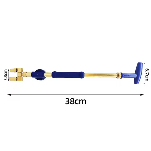 Double-headed spray gun, made of full copper, 38cm