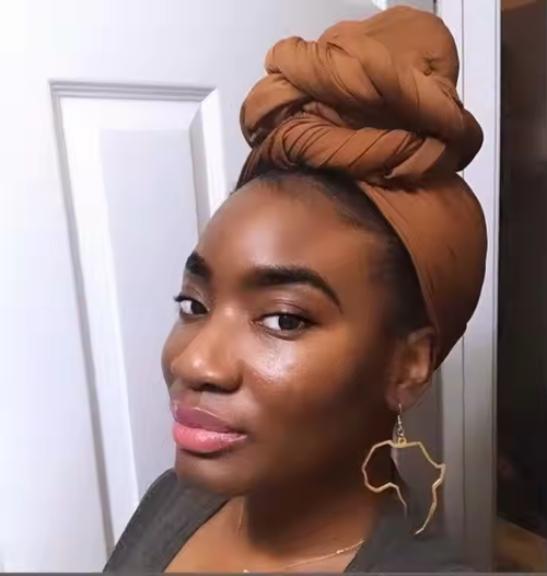 Africa Map Fashion gold stainless steel earrings Buy 1 pair get 1 pair free