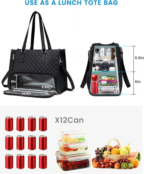 🔥Hot Sale 50% OFF🔥2 in 1 Lunch Tote Bag for Women