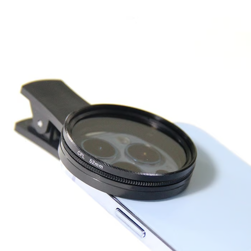 52mm Polarized Smart Phone Universal ND 2-400 CPL Filter Clip Kit for Samsung iPhone Camera Accessories Cell Phone Android Lens Attachments Polarizer for iPhone x Neutral Density Filters Mobile