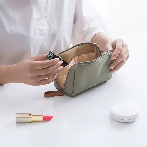 Makeup Bag Organizer Pouch Women's Cosmetic Bags Custom Small Portable Toiletry Bag Hanging for Travel