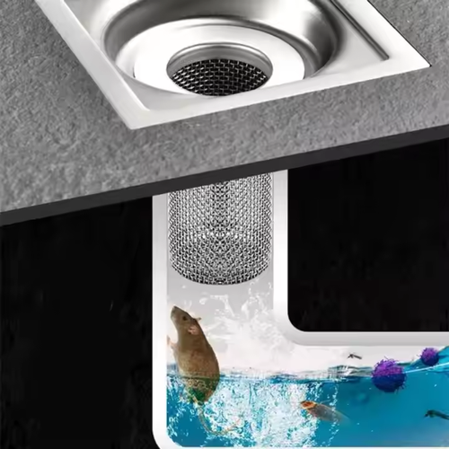 Multifunctional Stainless Steel Floor Drain Filter Mesh Kitchen Sink Filter Mesh Bathtub Hair Catcher Shower Net Strainer Drains