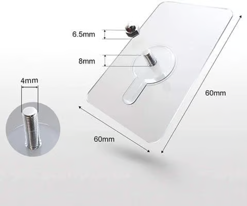 🔨10 Pack Adhesive Wall Hooks, Wall Hangers Without Nails, No Damage Picture Hooks Waterproof and Rustproof to use Inside Kitchen, Bathroom, Home and Office (B)