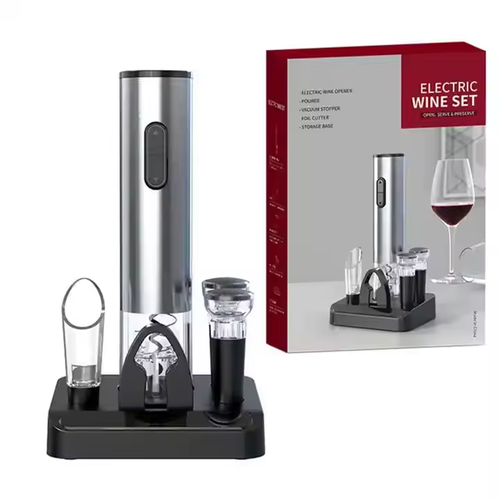 Portable and Versatile Automatic Electric Wine Bottle Corkscrew Opener Dry Battery Stainless Steel Electric Wine Opener