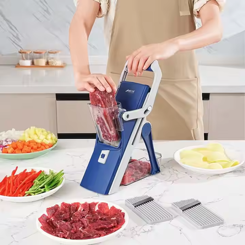 Vegetable Cutter Slicer Manual Food Chopper Fruit Potato Cucumber Carrot Meat Slicer Shredder Safe Slice