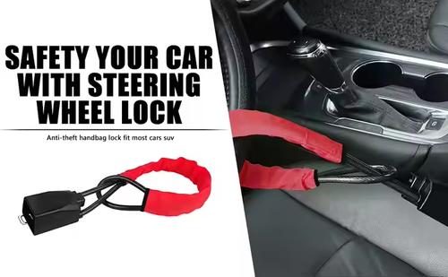 🚗Car Steering Wheel Lock Seat Belt Lock Anti-Theft Device