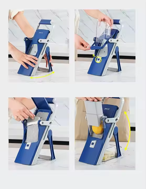 Vegetable Cutter Slicer Manual Food Chopper Fruit Potato Cucumber Carrot Meat Slicer Shredder Safe Slice