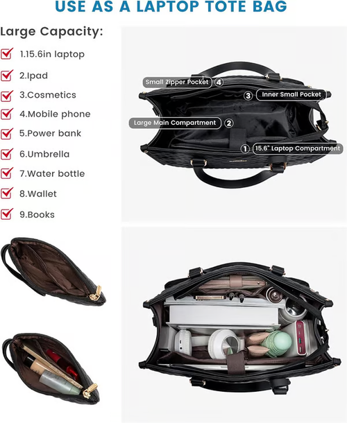 🔥Hot Sale 50% OFF🔥2 in 1 Lunch Tote Bag for Women