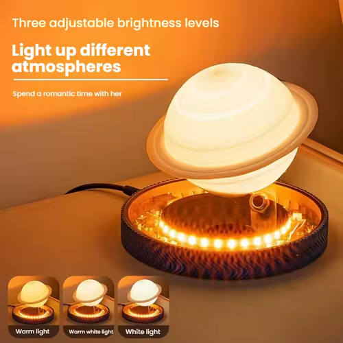 Magnetic Levitation Moonlight Ball Saturn Night Light Bedroom Atmosphere Light Desktop Ornaments Creative Gifts