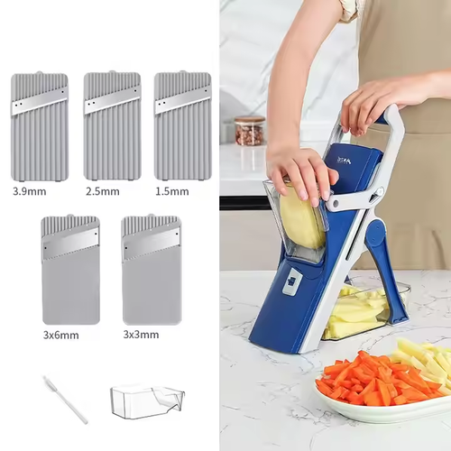 Vegetable Cutter Slicer Manual Food Chopper Fruit Potato Cucumber Carrot Meat Slicer Shredder Safe Slice