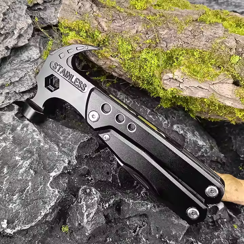 Outdoor Survival Camping Hunting Hiking Multi-functional Pliers Multi-tool Claw Hammer Stainless Steel Tool With Nylon Sheath