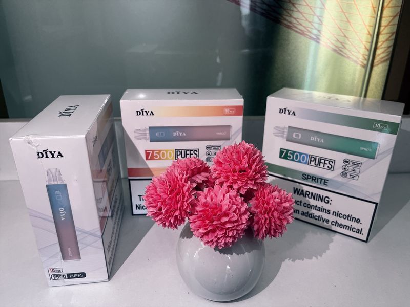 新品上市-DIYA叮啞7500口拋棄式 一次性電子煙 台灣現貨