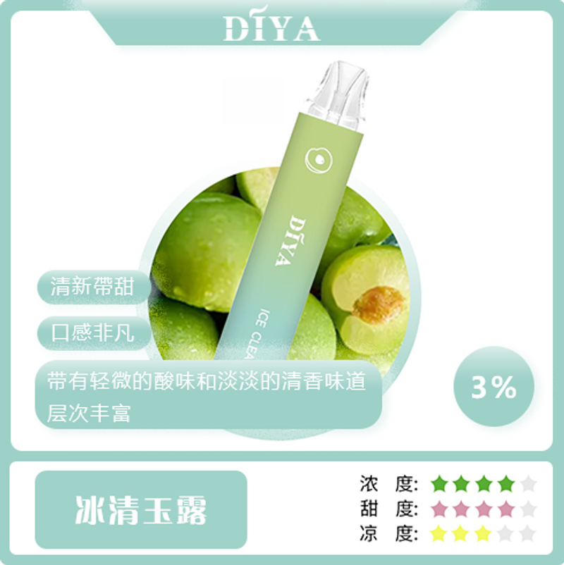 新品上市-DIYA叮啞7500口拋棄式 一次性電子煙 台灣現貨