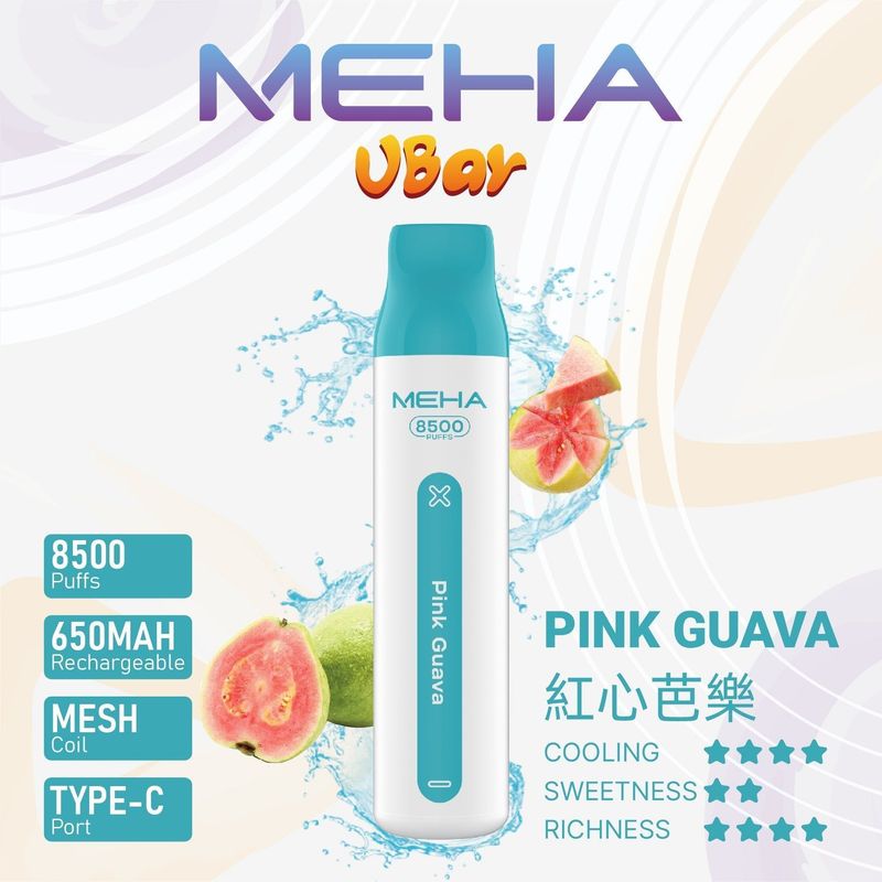 新品上市-MEHA魅嗨8500口拋棄式 一次性電子煙