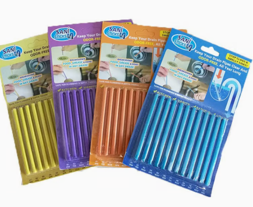 Pipe Cleaning Sticks Oil Decontamination Kitchen Toilet Bathtub Drain Cleaneer.