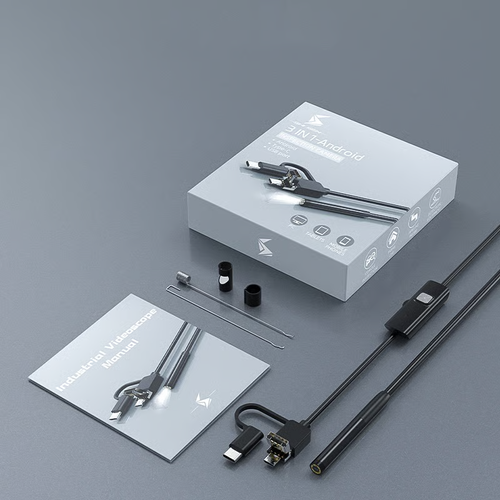 🔎 Plug-and-play endoscope camera – Compatible with Android, USB, and TC (not applicable to Apple systems)