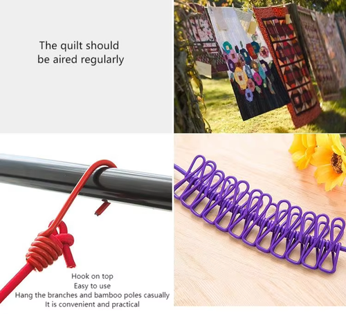 Portable Travel Clothesline Windproof Outdoor