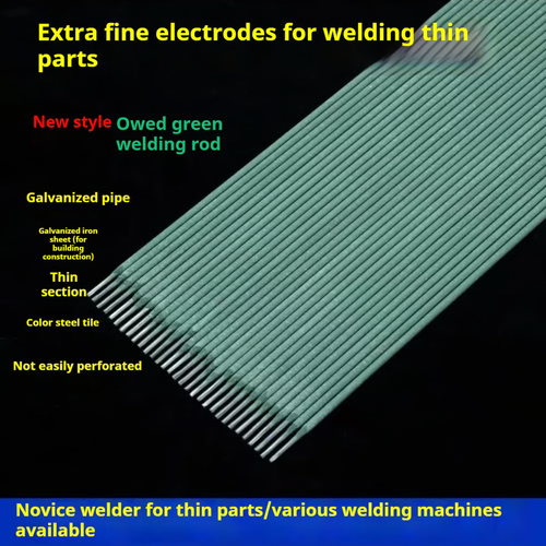 Extra-Fine Green Welding Rod – Thin-Gauge Electrode for Galvanized & Mild Steel