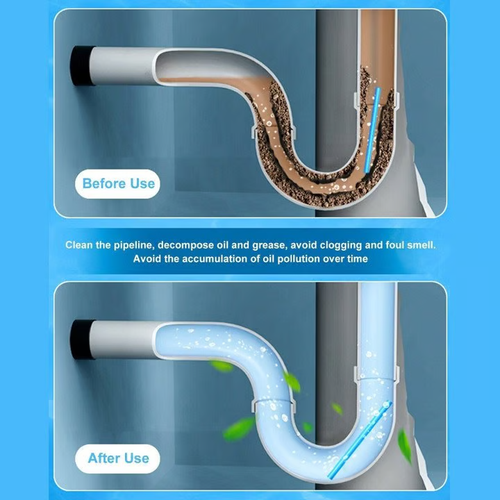 Pipe Cleaning Sticks Oil Decontamination Kitchen Toilet Bathtub Drain Cleaneer.