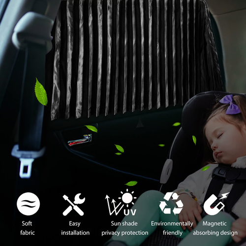 🔥Universal Fit Magnetic Car Side Window Privacy Sunshade