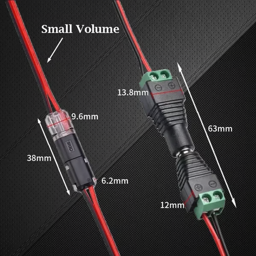 Double-Wire Plug-in Connector With Locking（20pcs）