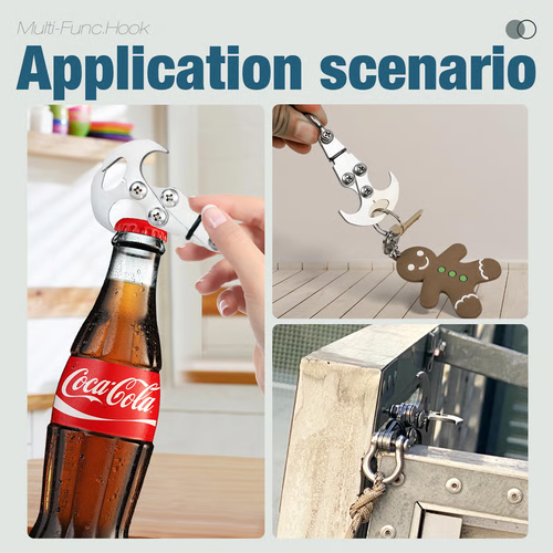 Multifunctional Stainless Steel Outdoor Carabiner Hook 8 Reviews