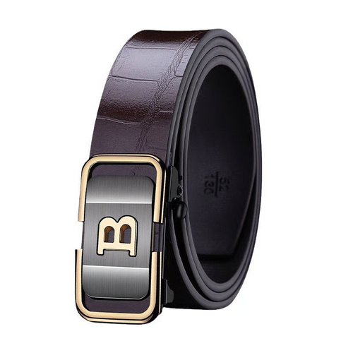 🎁Men's Crocodile-Patterned Automatic Buckle Belt