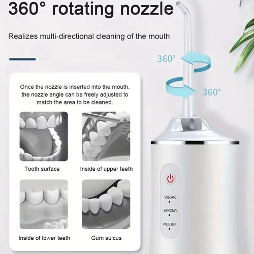Portable Cordless Dental Oral Irrigator High Pressure Water Flosser for Teeth