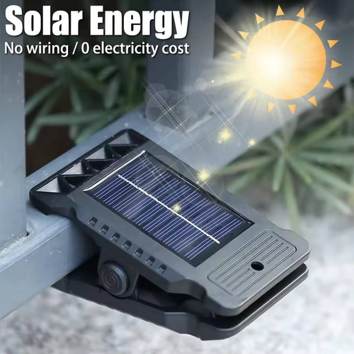 Outdoor Solar Clip Light with Motion Sensor