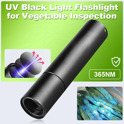 UV Black Light Flashlight for Vegetable Inspection
