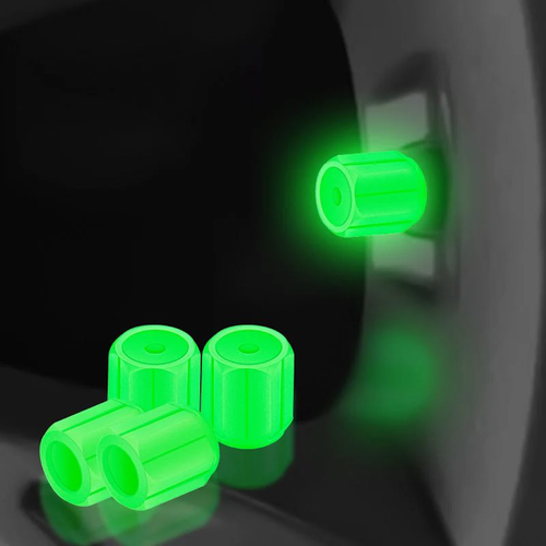💥Glow-in-the-Dark Tire Valve Stems（Four）