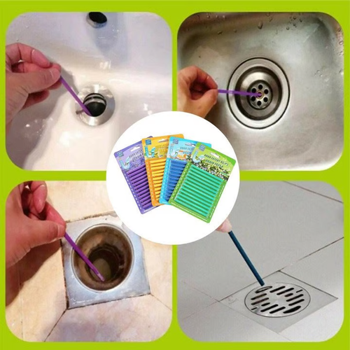 Pipe Cleaning Sticks Oil Decontamination Kitchen Toilet Bathtub Drain Cleaneer.