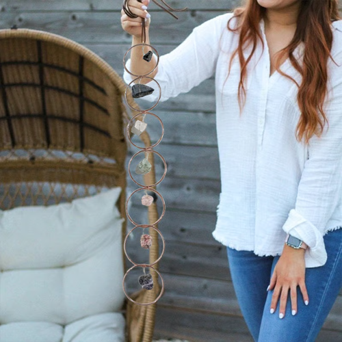 🔥Raw Crystal 7 Chakra Gemstone Wall Decor