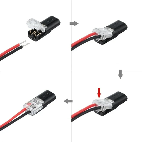 🏆Double-wire Plug-in Connector With Locking Buckle🔩🔒
