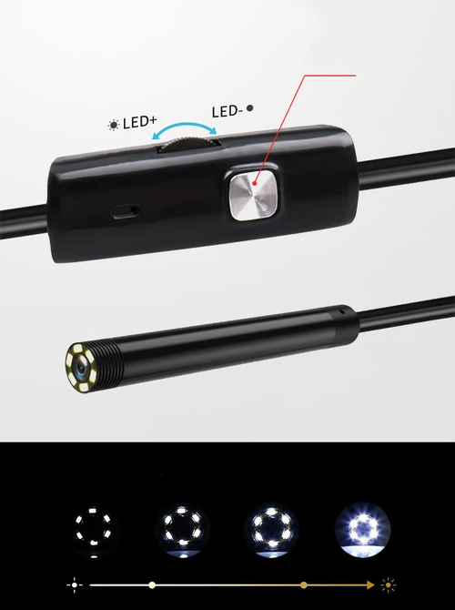 🔎 Plug-and-play endoscope camera – Compatible with Android, USB, and TC (not applicable to Apple systems)