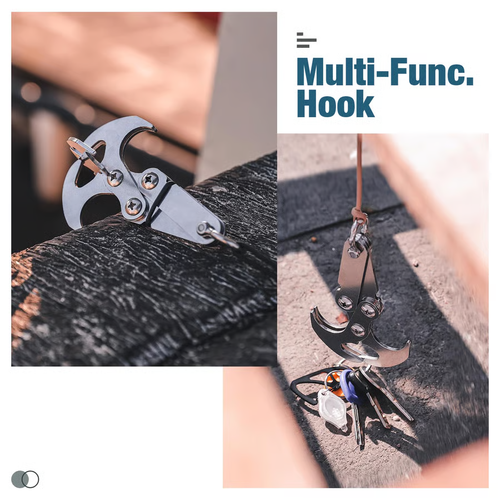 Multifunctional Stainless Steel Outdoor Carabiner Hook 8 Reviews