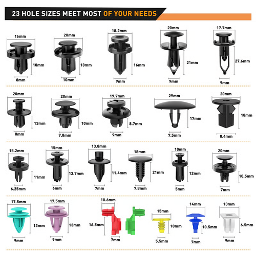 680Pcs Car Push Retainer Clips & Car clips fasteners