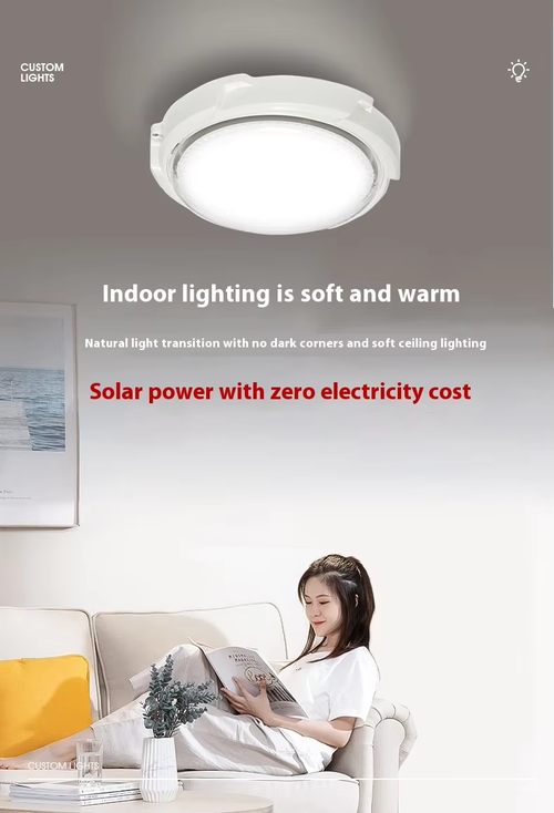 💡💡Modern LED Solar Light, Indoor Outdoor Waterproof Ceiling Pendant Light