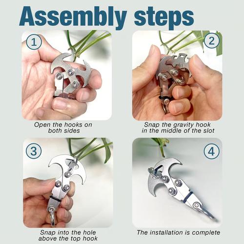 Multifunctional Stainless Steel Outdoor Carabiner Hook 8 Reviews