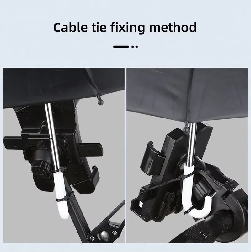 Mini parasol motorcycle phone holder cute bicycle phone holder with parasol