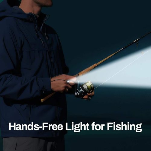 Finger-activated glowing rechargeable flashlight