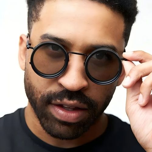 🕶️Stylish rotating sunglasses, ND filter lenses, trendy, individual, retro, punk style polarized sunglasses.